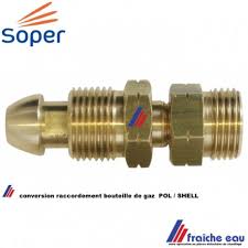 Convertisseur De Bouteille De Gaz Raccordement Avec Filetage Pol Vers Filet Male Shell Piece De Conversion Petit Reservoir
