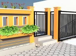 Warna cat rumah kampung terkini. Kombinasi Warna Cat Pagar Rumah Minimalis Yang Elegan
