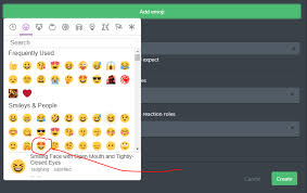 How do you create a reaction role on discord? Issue Emoji Picker In Carl S Web Dashboard Includes Unavailable Emoji To Discord Issue 10 Carlgroth Carl Bot Github