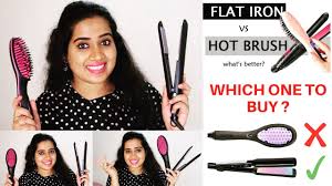 The brush uses ceramic technology to evenly heat and straighten. Hair Straightening Brush Vs Flat Iron Which One To Buy Youtube