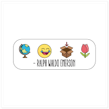 See how emoji looks on other devices and create emoji pictures! Ralph Waldo Emerson Sticker Emoji Quote Collection Adventure By Design