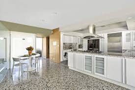 The flooring is a beautifully speckled terrazzo tile. Midcentury Modern In Glendale For Sale For 1 45m Curbed Laclockmenumore Arrownoyes Terrazzo Mid Century Modern Interiors Midcentury Modern Modern Interior