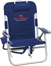amazon com tommy bahama big boy 4 position folding 13 high seat backpack beach or camping chair navy sp in 2021 backpack beach chair backpacking chair beach chairs