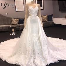 I came up with a wedding dress diy design that you can learn to make. Luxury Beaded Lace Wedding Dresses With Detachable Train Sweetheart Mermaid Plus Size Lace Appliqued Open Back Bridal Gowns Strapless Lace Mermaid Wedding Dress Style Of Wedding Dresses From Earlybirdno1 254 06 Dhgate Com