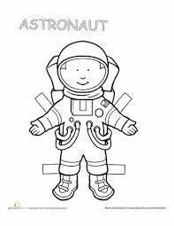 Career Paper Dolls Astronaut With Images Paper Dolls Paper Doll Template