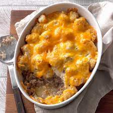 Quick Tater Tots Bake Recipe Tater Tot Bake Food Tater Tot Casserole Recipes
