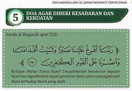 Doa Agar Diberi Kesabaran Dan Kekuatan Mia Liana Quran Doa Kekuatan