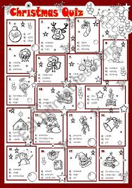 Discover our list of free halloween printables includes coloring pages, carving patterns, masks, favor boxes, mazes, decorations, and more. Christmas Quiz Esl Worksheet By Evacufu