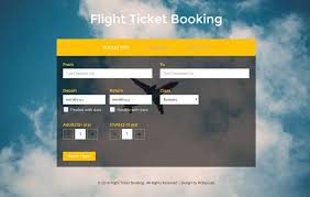 Flight Ticket Booking Html Template Free Download W3layouts