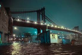 Inondation à new york : New York En Partie Inondee Et Plongee Dans Le Noir