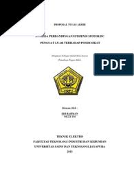 Proposal Skripsi Teknik Elektro Arus Kuat Pdf Pejuang Skripsi