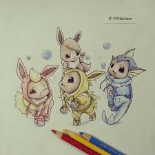 Cute Evee Colored Pencil Drawing Pokemon Pokemon Drawings Pokemon Art