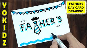 Father's day is an opportunity to tell dad how much you appreciate him. How To Draw Father S Day Card Fathers Day Drawing Youtube