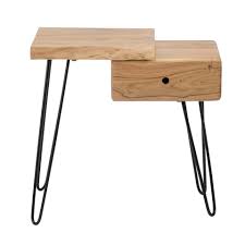 Un chevet gris en métal très design qui apportera un charme industriel à votre chambre ou à celle. Table De Chevet Bois Metal Cote Gauche Melbourne Tables De Chevet Pier Import