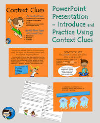 Context Clues Powerpoint Introduce And Practice The Reading Comprehension Skill Of Using Context Clues Exam Context Clues Reading Comprehension Skills Words