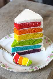 Rainbow Cake The Little Epicurean Recipe Food Cake Rainbow Cake
