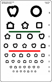 snellen chart kids learning activity printable chart or