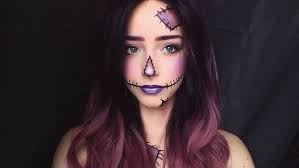 Purple Scarecrow Makeup Halloween Makeup Diy Halloween Costumes Scarecrow Scarecrow Makeup