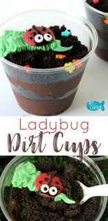Jul 19, 2013 · place about 1 tablespoon of the crushed cookies into the bottom of each cup. Ladybug Dirt Cups Spring Pudding Snack Idea