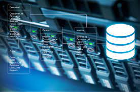 Database Table With Server Storage And Network In Datacenter Background  Stock Photo - Download Image Now - iStock