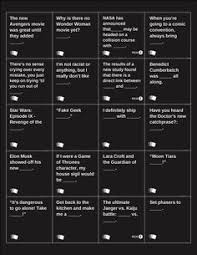 Best Black Cards Against Humanity The Mary Sue S Cards Against Humanity Play If You Dare Cartas Contra La Humanidad Juegos De Mesa Juego De Tronos