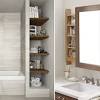 Although there are tons of bathroom storage ideas to choose from, not a storage tower adds visual interest to the bathroom. 3