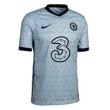 Das aktuelle fc chelsea trikot 2020/21. Nike Chelsea Fc Herren Auswarts Trikot 2020 21 Hellblau Dunkelblau Fussball Shop
