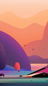 Landscape Tree Minimal Art Wallpaper Concept Art World Dada Art Art Wallpaper