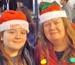 Santa spends the day with pets