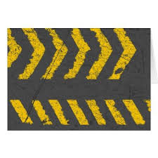 Black And White Striped Road Sign Australia Grunge Distressed Yellow Road Marking Zazzle Com