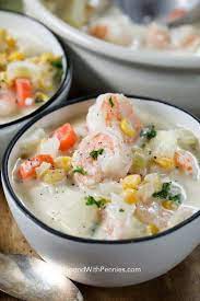 Creamy Seafood Chowder Recipe Yummly Recipe Chowder Recipes Seafood Seafood Recipes Seafood Chowder Soup