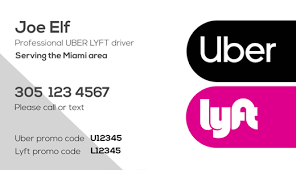 There's no easy answer to how much uber and lyft drivers truly make an hour, especially when you take into account the cost of gas, insurance and wear and tear on your car. Lyft Business Cards Printed By Printelf Free Templates