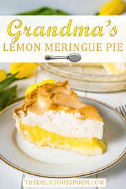 Lemon Meringue Pie Just Like Grandma S Best Lemon Meringue Pie Meringue Pie Recipes Homemade Pastries