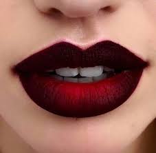 Nails Black Red Lips 61 Ideas Red Ombre Lips Ombre Lips Black And Red Makeup