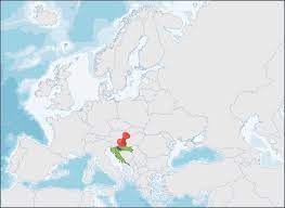 ¿dónde está croacia en el mapa de europa? Ubicacion De La Republica De Croacia En El Mapa De Europa Vector Premium