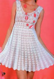 Crocheted Works And Schemes For Crocheted Works Crochet Dress Crochet Skirt Crochet Dress Pattern