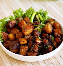 We used to raise our own hogs. Stir Fry Caramel Roast Pork ç‚'çƒ§è‚‰ Ruyi Asian Recipes
