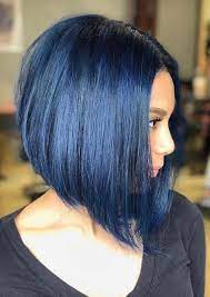 33 Shiny Blue Black Bob Hair Looks For Women 2018 Styleschannel Hair Color For Black Hair Hair Styles Blue Black Hair