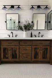 Farmhouse décor will make your bathroom cosy, warm, and welcoming. 99 Cute Farmhouse Bathroom Remodel Ideas On A Budget Rustic Master Bathroom Master Bathroom Decor Farmhouse Master Bathroom