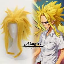 My Boku No Hero Academia All Might Yagi Toshinori Costume Cosplay Hair Wig Affilink Anime Myheroacademia Cosplay Hair Cap Hair Short Hair Wigs