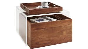 Studio Acrylic Storage Table Sold Out Reviews Cb2 Acrylic Storage Diy Bedroom Storage Table Storage
