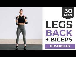 30 Minute Legs Back And Biceps Workout At Home Nourish Move Love