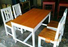Berbagai desain ruangan makan di atas bisa menjadi inspirasi kamu untuk mengisi rumah atau apartemen. Set Meja Makan Panjang Kursi Sandaran Tinggi Unt Kedai Cafe Warung Rumah Makan Restoran Bisa Cod Kab Bantul Jualo
