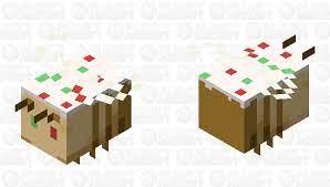 Naturally generated bee nests generate with 3 bees in them. Christmas Cookie Bee Minecraft Mob Skin