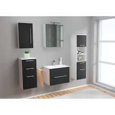 Die beliebtesten badezimmergarnitur produkte | badezimmergarnitur angebote mit rabatt zum sparen. Posseik Badezimmer Garnitur Verona 60 Cm 5 Tlg In Schwarz Seidenglanz Moebel Suchmaschine Ladendirekt De