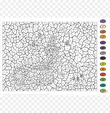 Anyway, if your kids love to go pika pika all the time, then you might want to get your hand on these pokemon coloring pages. Coloring Pages For Teenagers Difficult Color By Number Png Image With Transparent Background Toppng