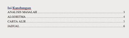 Macam Mana Nak Buat Isi Kandungan Atau Table Of Contents Di Microsoft Word Safirul Amar Azmi Website