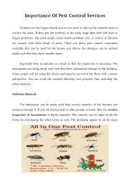 Good earth pest control good earth pest control is a professional, pest management company that provides friendly, competent, services in all areas of pest control for residential and commercial customers in the greater sacramento area. Importance Of Pest Control Services