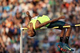 Qatari professional track and field athlete who became a star performer in the high jump. Mutaz Essa Barshim Set A Diamond League Record Of 2 42m Earlier This Year But There Are Three Other Jumps In His Career He High Jump Track And Field Athlete