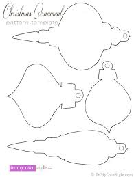 Semi Handmade Paper Christmas Ornaments Christmas Ornament Template Paper Christmas Ornaments Christmas Ornament Pattern